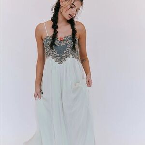 Free People Viral Emery Embroidered Maxi Dress